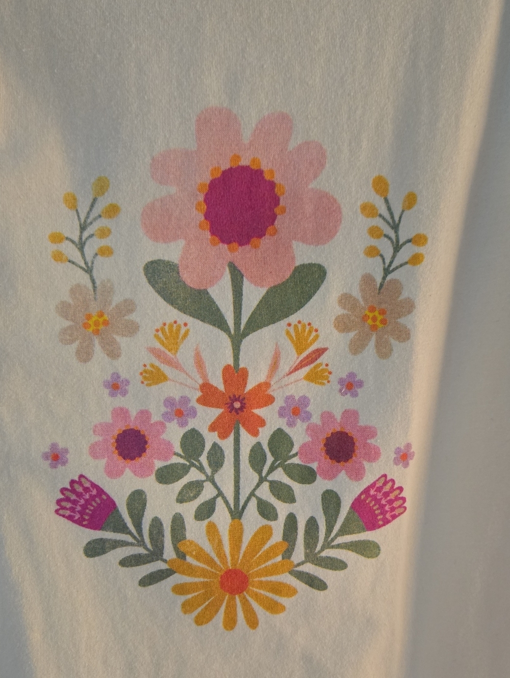 Natural Life Ringer Tank Top Ivory Folk Flower NWOT Women Small - Picture 4 of 9